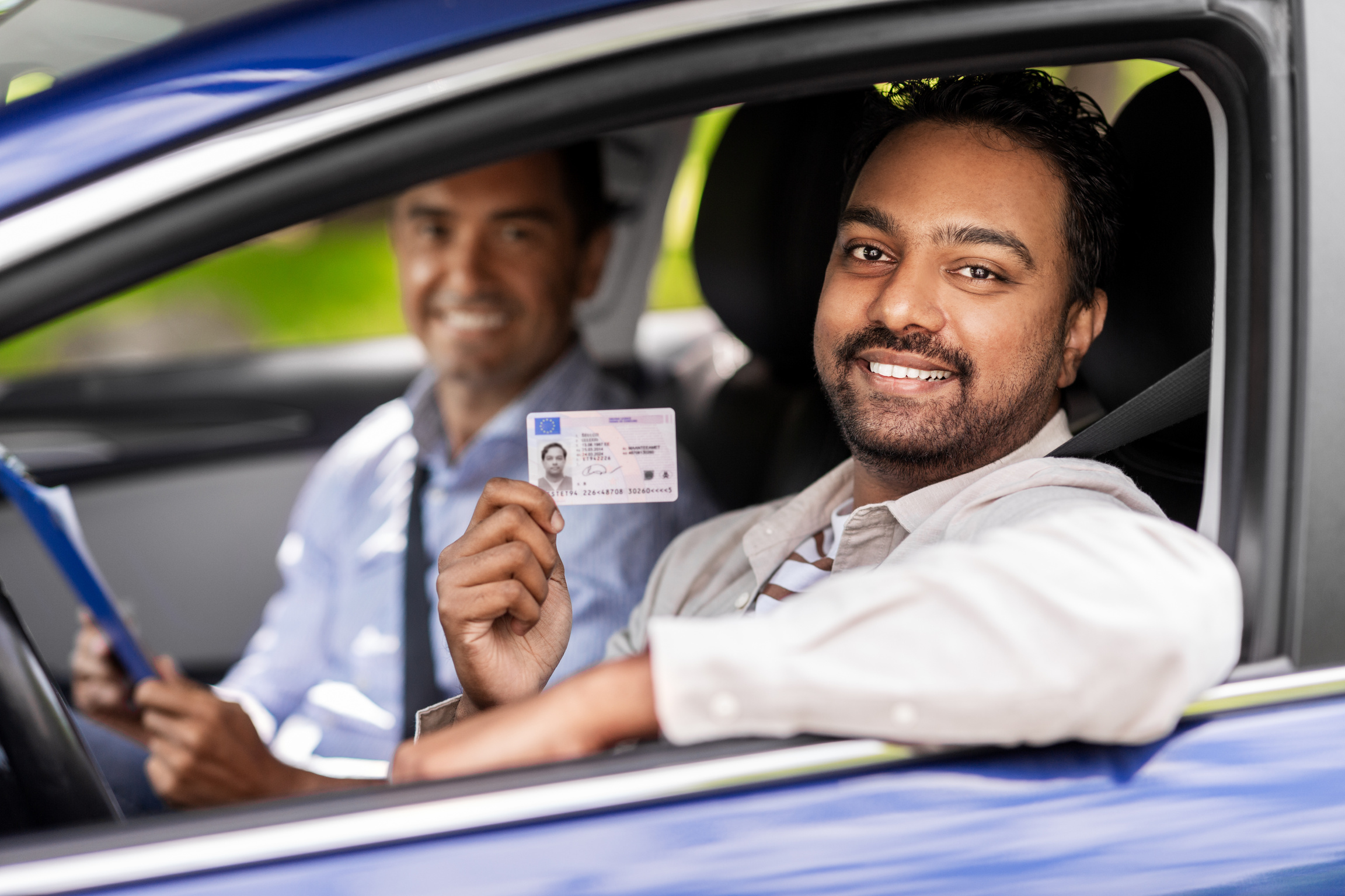 Car Driving Instructor and Driver with License